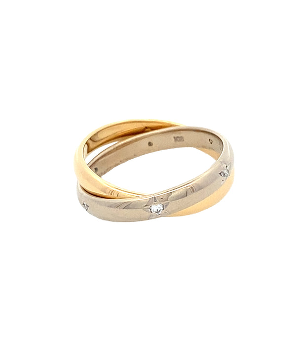 Star Jewelry K18 K18WG ダイヤモンド リング