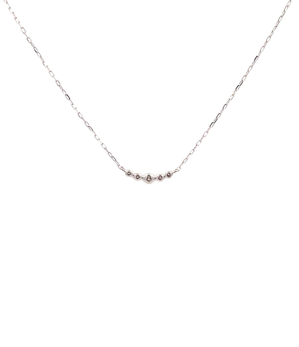 4℃ K10WG ダイヤモンド ネックレス