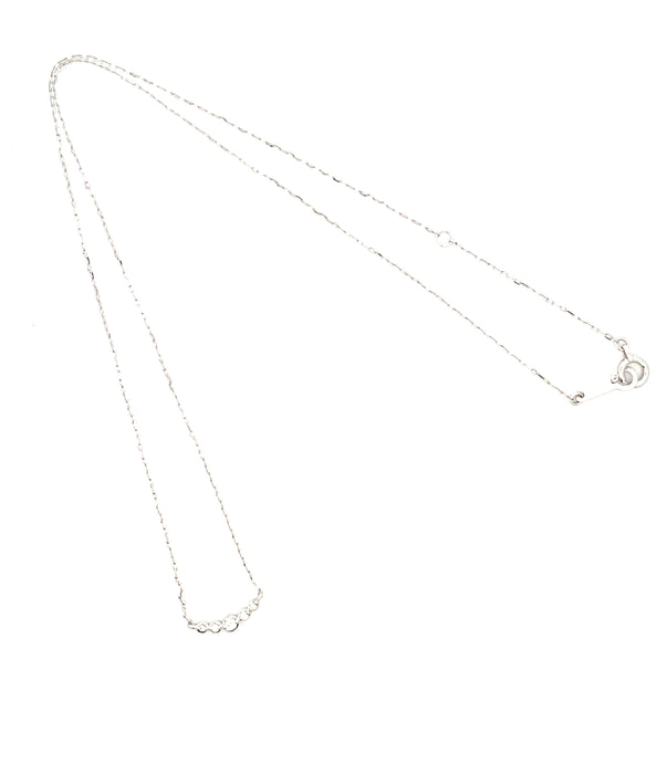 4℃ K10WG ダイヤモンド ネックレス