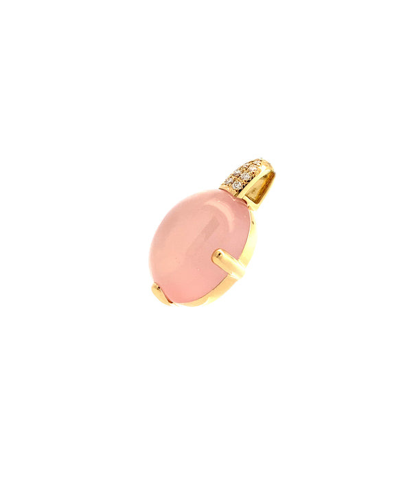 TASAKI K18 ローズクオーツ ペンダントトップ