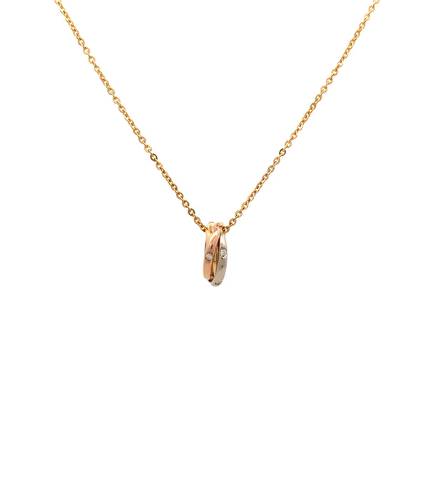 Cartier K18 K18WG ダイヤモンド ネックレス