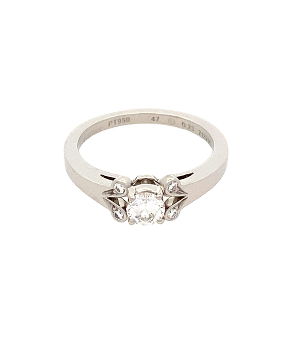 Cartier Pt950 ﾀﾞｲﾔﾓﾝﾄﾞ E/VVS1/VG リング