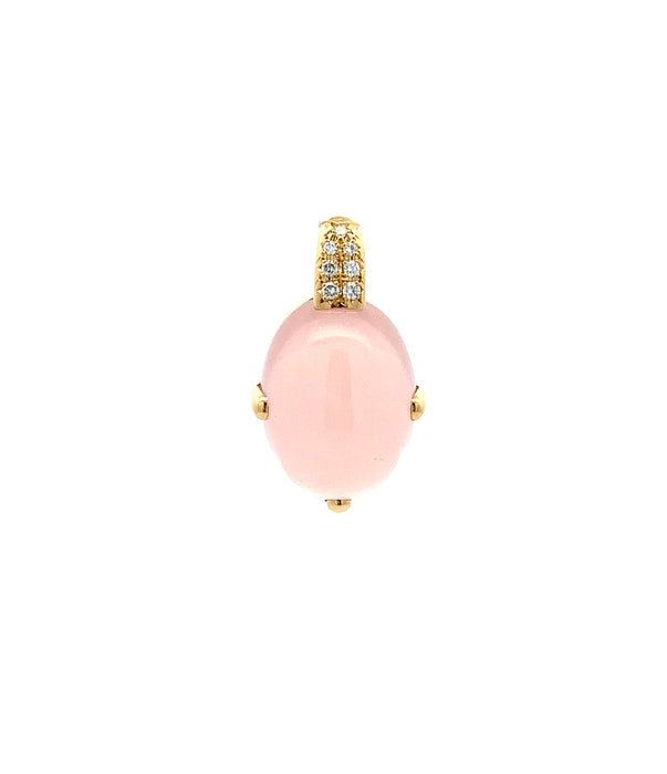 TASAKI K18 ローズクオーツ ペンダントトップ