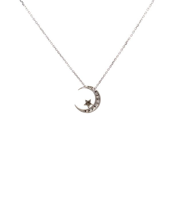 Star Jewelry K18WG ダイヤモンド ネックレス