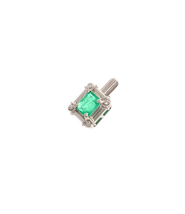 Pt エメラルド ペンダントトップ