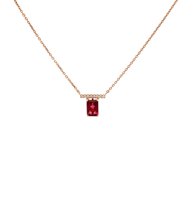 Star Jewelry K18PG ピンクトルマリン ネックレス