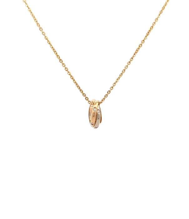 Cartier K18 K18WG ダイヤモンド ネックレス