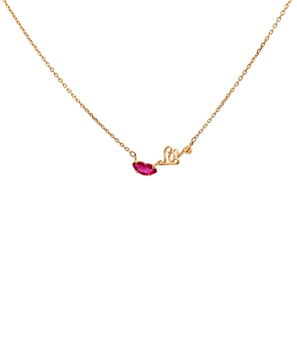 Star Jewelry K18 ルビー ネックレス