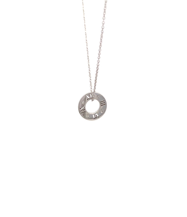 TIFFANY&Co. K18WG ダイヤモンド ネックレス