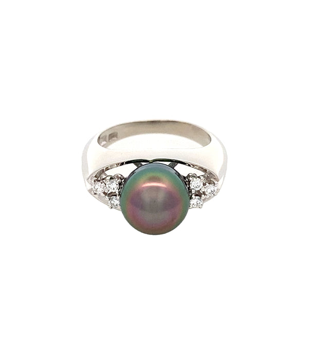 MIKIMOTO Pt950 黒蝶パール リング