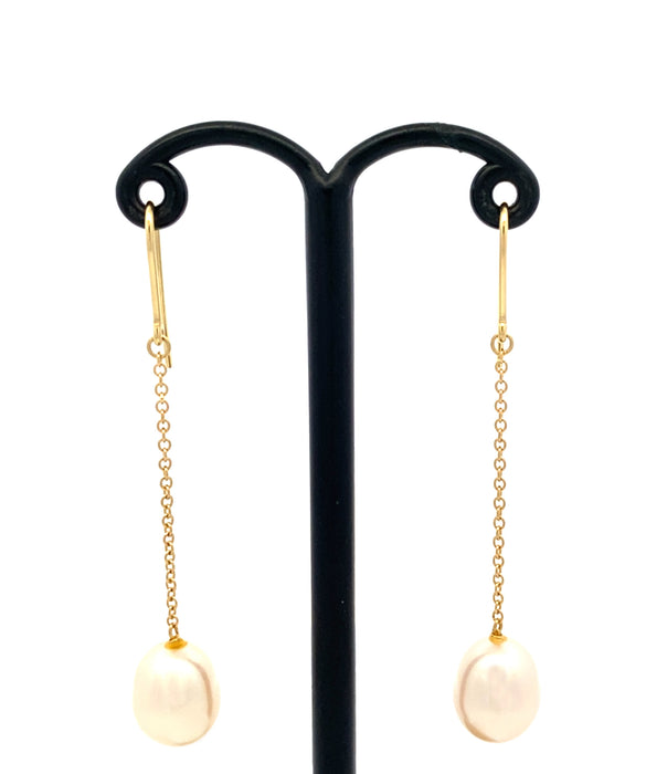 TIFFANY&Co. K18 淡水パール ピアス