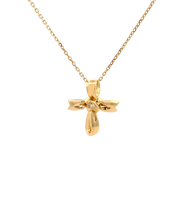 MIKIMOTO K18 ダイヤモンド ネックレス