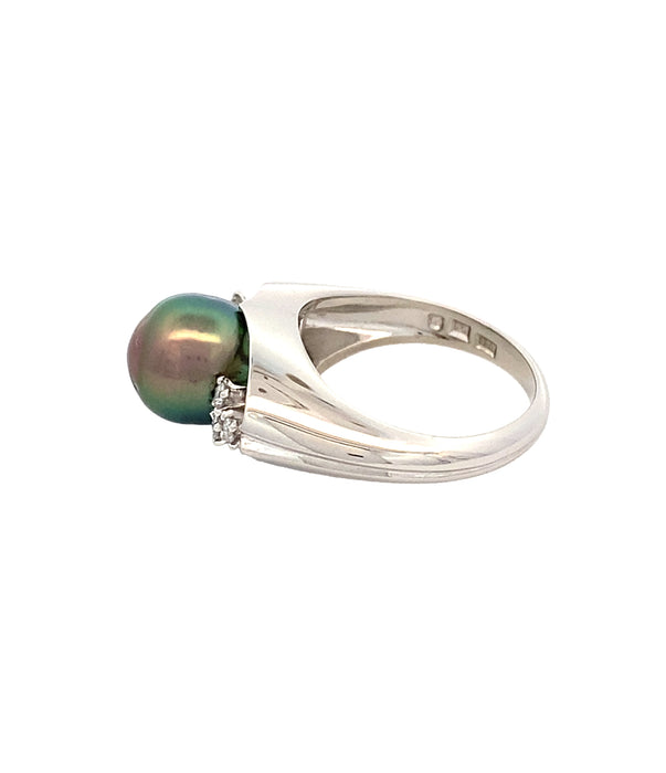 MIKIMOTO Pt950 黒蝶パール リング