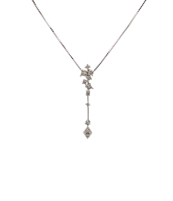 TASAKI K18WG ダイヤモンド ネックレス