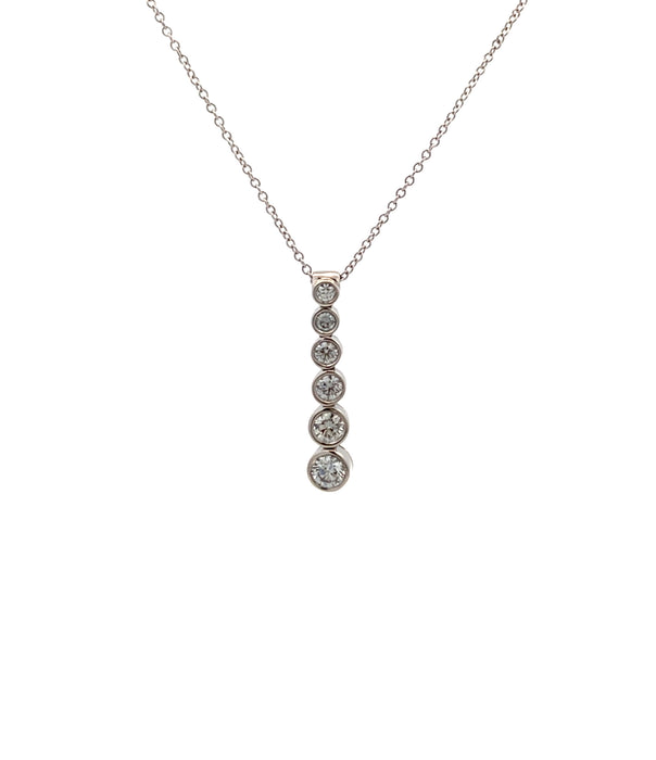 TIFFANY&Co. Pt950 ダイヤモンド ネックレス