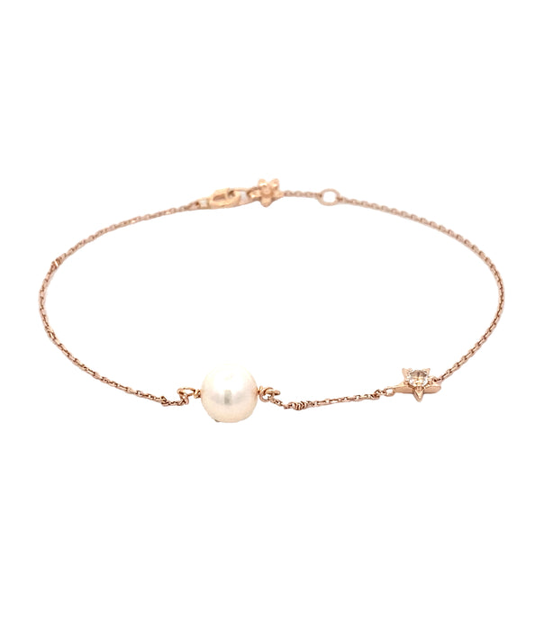 Star Jewelry K10PG アコヤパール ブレスレット