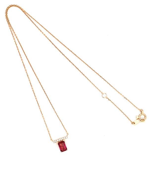 Star Jewelry K18PG ピンクトルマリン ネックレス